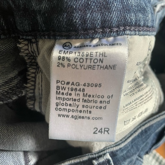 Adriano Goldschmied Ethereal Blue Distressed Legging Ankle Skinny Jeans EUC 24 - Picture 11 of 12